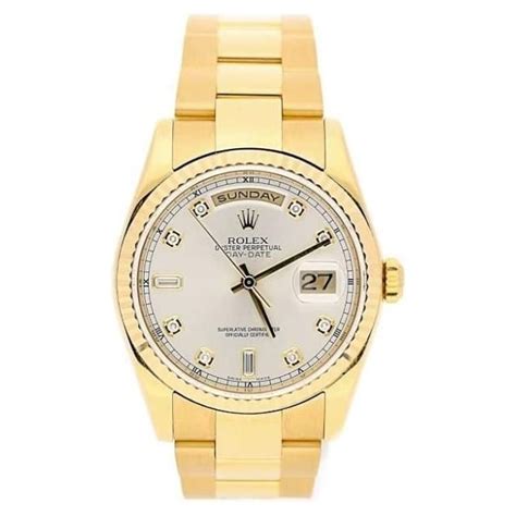 rolex day date 18ct watch 2002|rolex 118238 diamond.